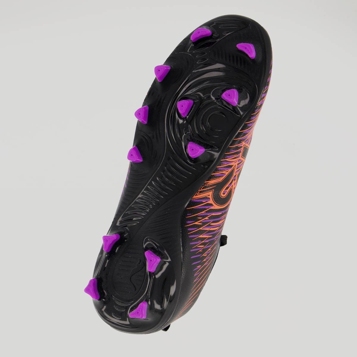 Chuteira Puma Future 8 Play FG/AG Juvenil Campo Preta e Laranja Preto/Laranja 5