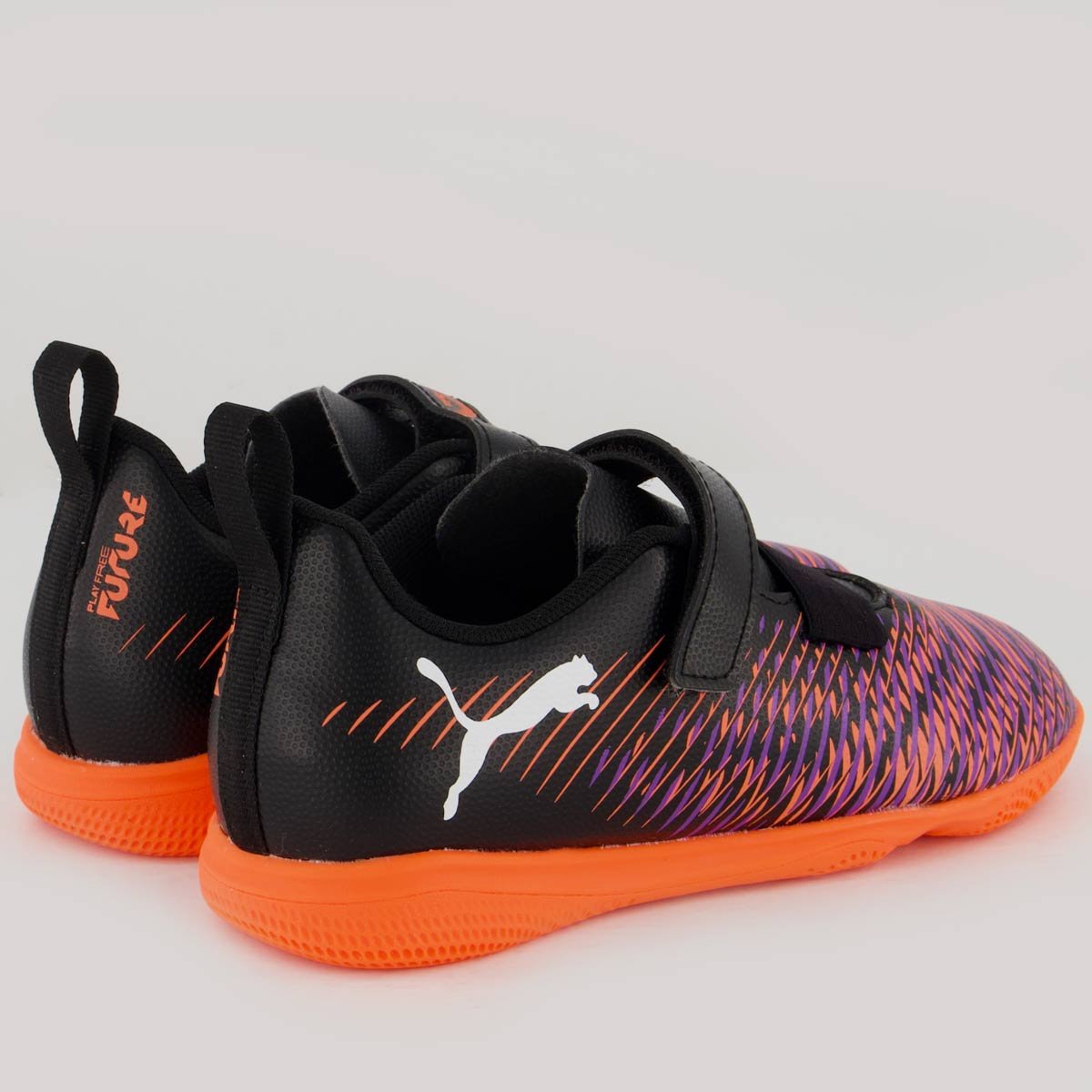 Chuteira Puma Future 8 Neymar Play IT V Futsal Infantil Preta e Vermelha Preto/Vermelho 3