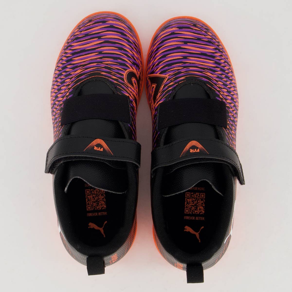 Chuteira Puma Future 8 Neymar Play IT V Futsal Infantil Preta e Vermelha Preto/Vermelho 4