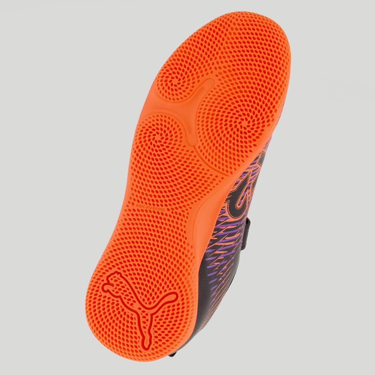 Chuteira Puma Future 8 Neymar Play IT V Futsal Infantil Preta e Vermelha Preto/Vermelho 5