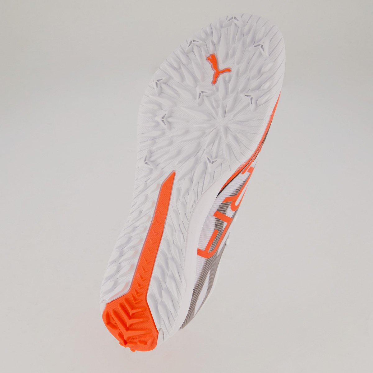 Chuteira Puma Ultra 5 Match TT Society Branca e Laranja Branco/Laranja 5