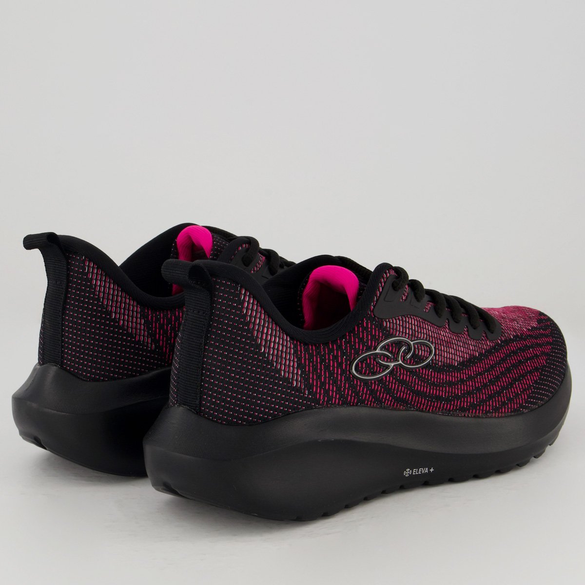 Tênis Olympikus Eleva Plus Acqua Feminino Preto e Rosa Preto/Vermelho 3