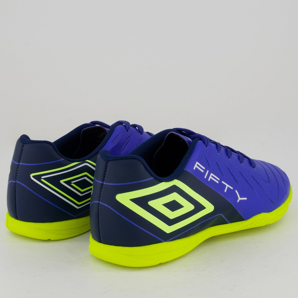 Chuteira Umbro Fifty VI Futsal Juvenil Azul e Verde Azul/Verde 3