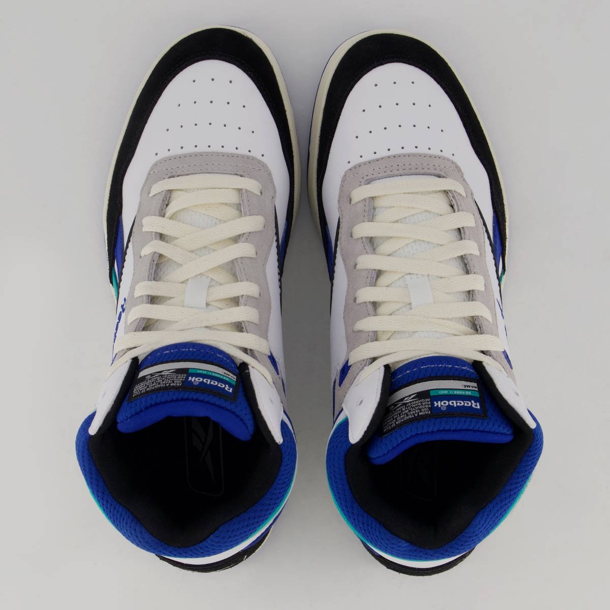 Tênis Reebok BB 4000 II Mid Branco e Azul Branco/Azul 4