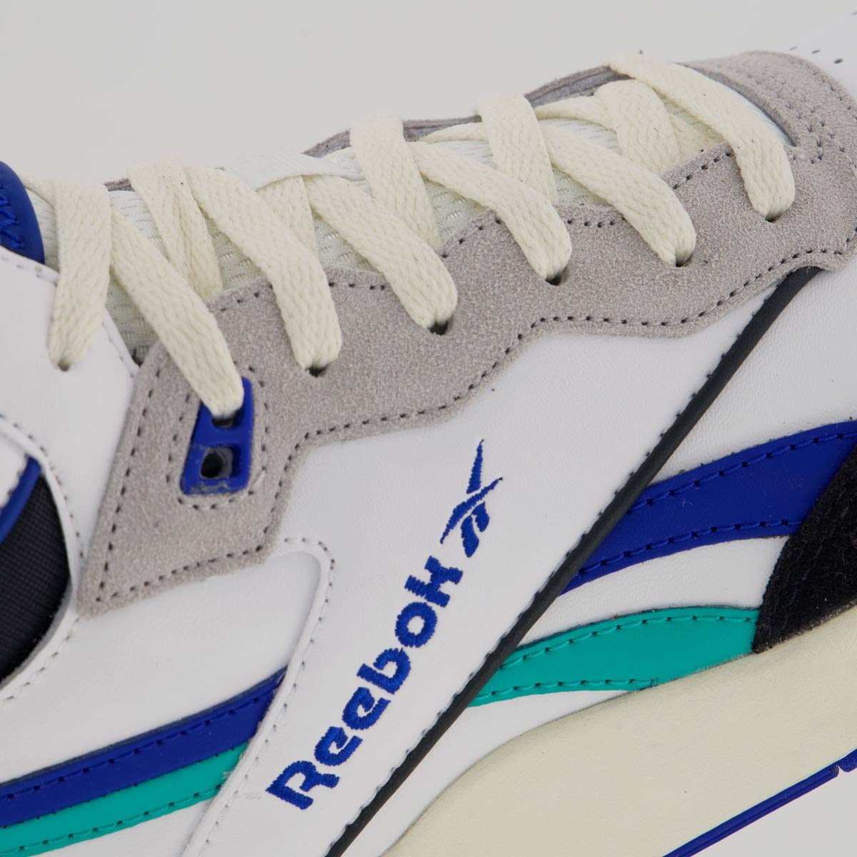 Tênis Reebok BB 4000 II Mid Branco e Azul Branco/Azul 7