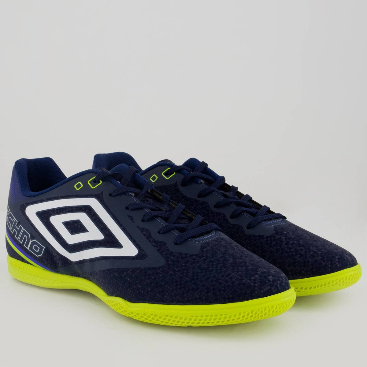 Chuteira Umbro Techno II Futsal Marinho e Verde Marinho/Verde 2