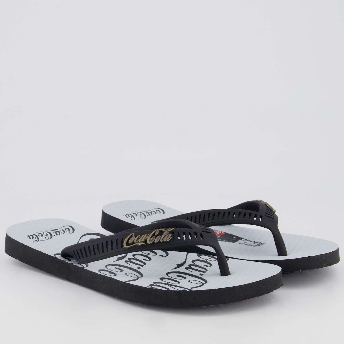 Chinelo Coca Cola Trade Preto 3