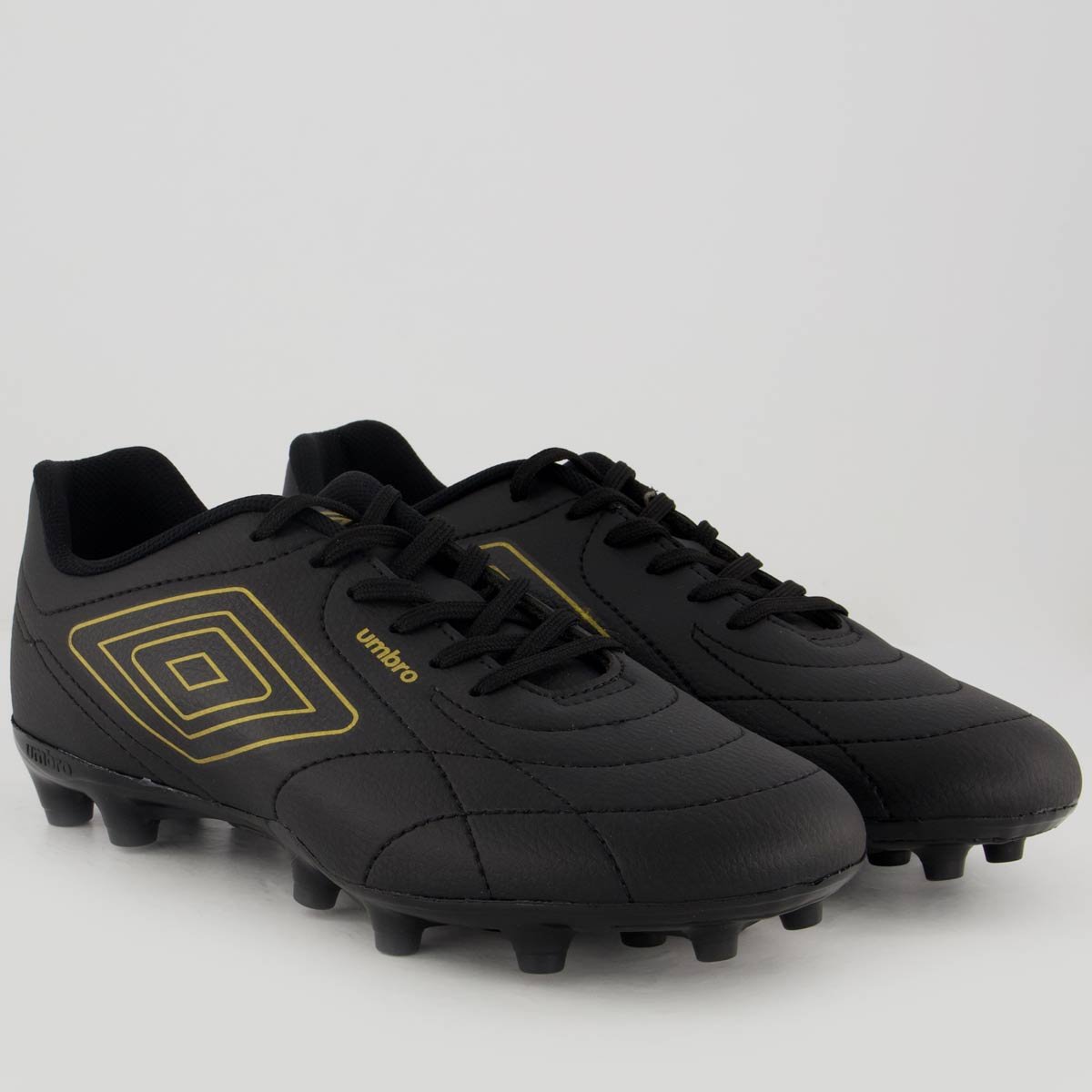 Chuteira Umbro Class Footballer Campo Preta e Dourada Preto/Dourado 2