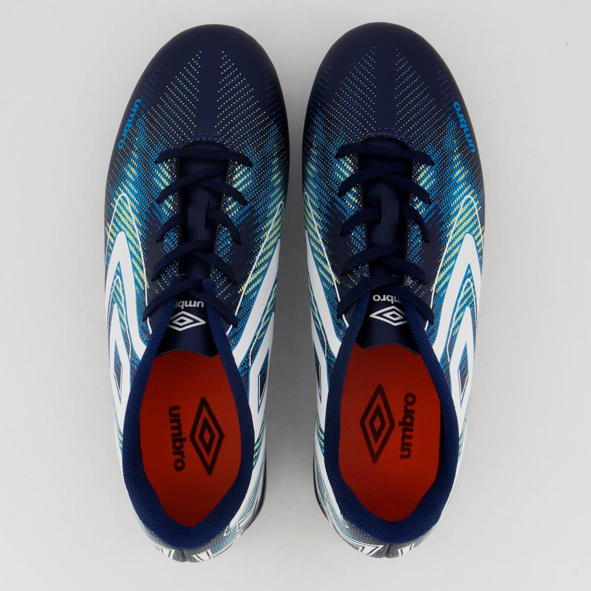 Chuteira Umbre Hearmap Campo Marinho e Branca Marinho/Branco 4