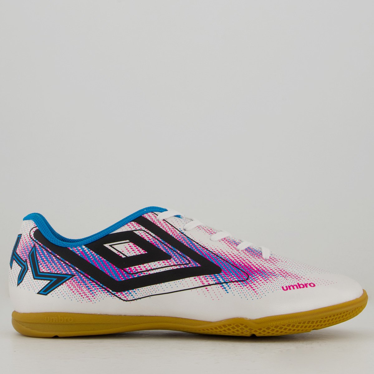 Chuteira Umbro Heatmap Futsal Branca e Azul Branco/Azul 1