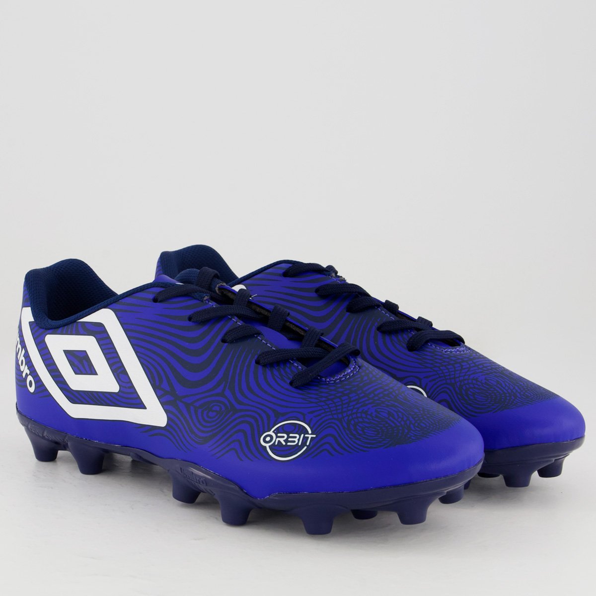 Chuteira Umbro Orbit Campo Azul e Branco Azul/Branco 2