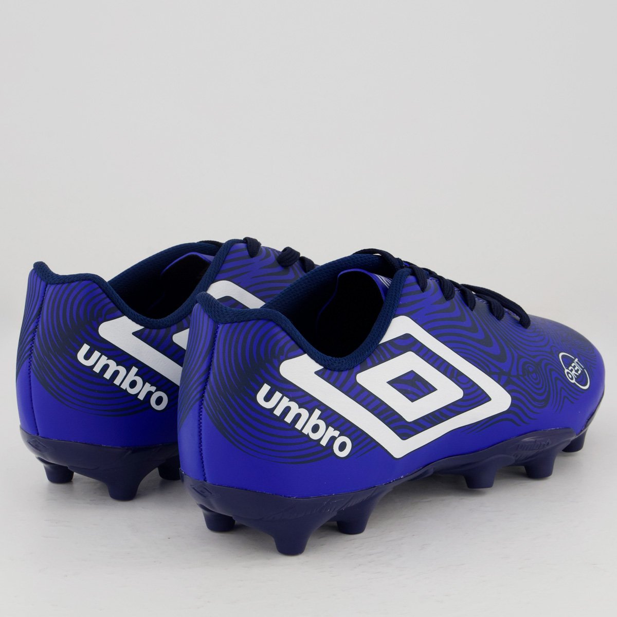 Chuteira Umbro Orbit Campo Azul e Branco Azul/Branco 3