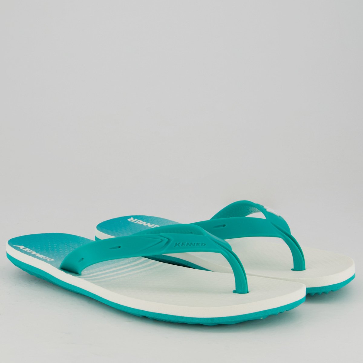 Chinelo Kenner Summer Listra Degradê Verde Verde 3