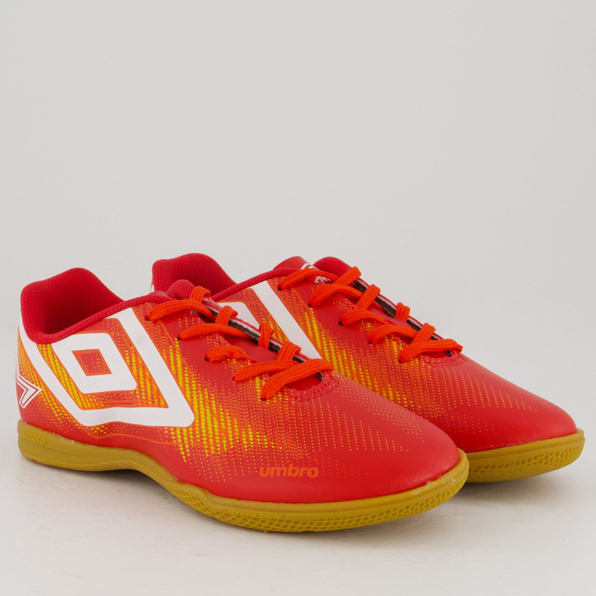 Chuteira Umbro Heatmap Futsal Juvenil Vermelha e Laranja Vermelho/Laranja 2