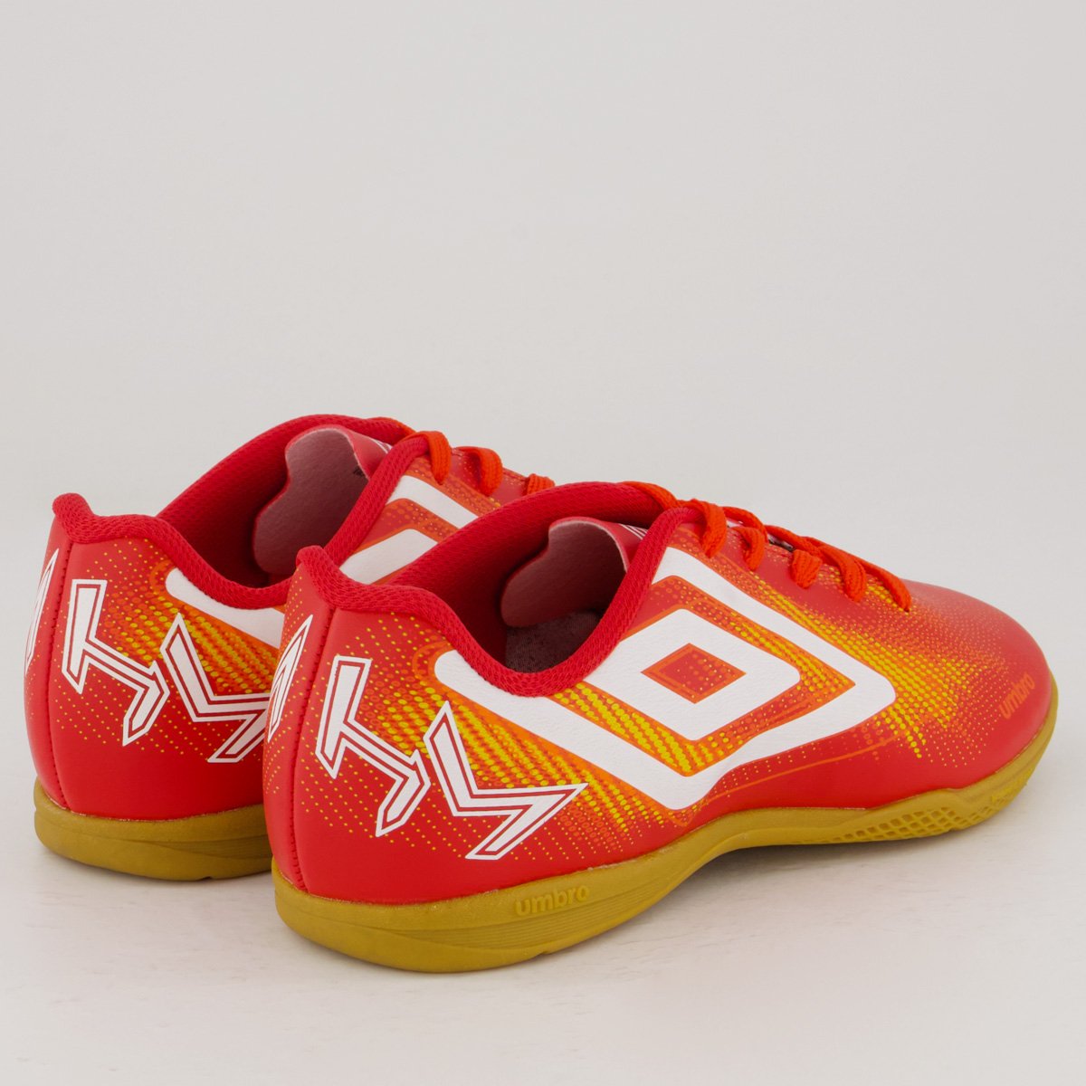 Chuteira Umbro Heatmap Futsal Juvenil Vermelha e Laranja Vermelho/Laranja 3