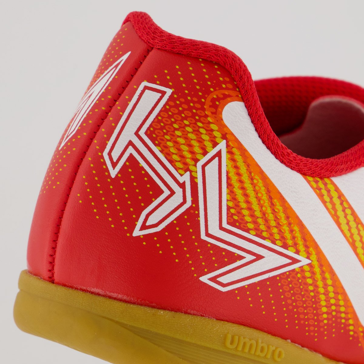Chuteira Umbro Heatmap Futsal Juvenil Vermelha e Laranja Vermelho/Laranja 6