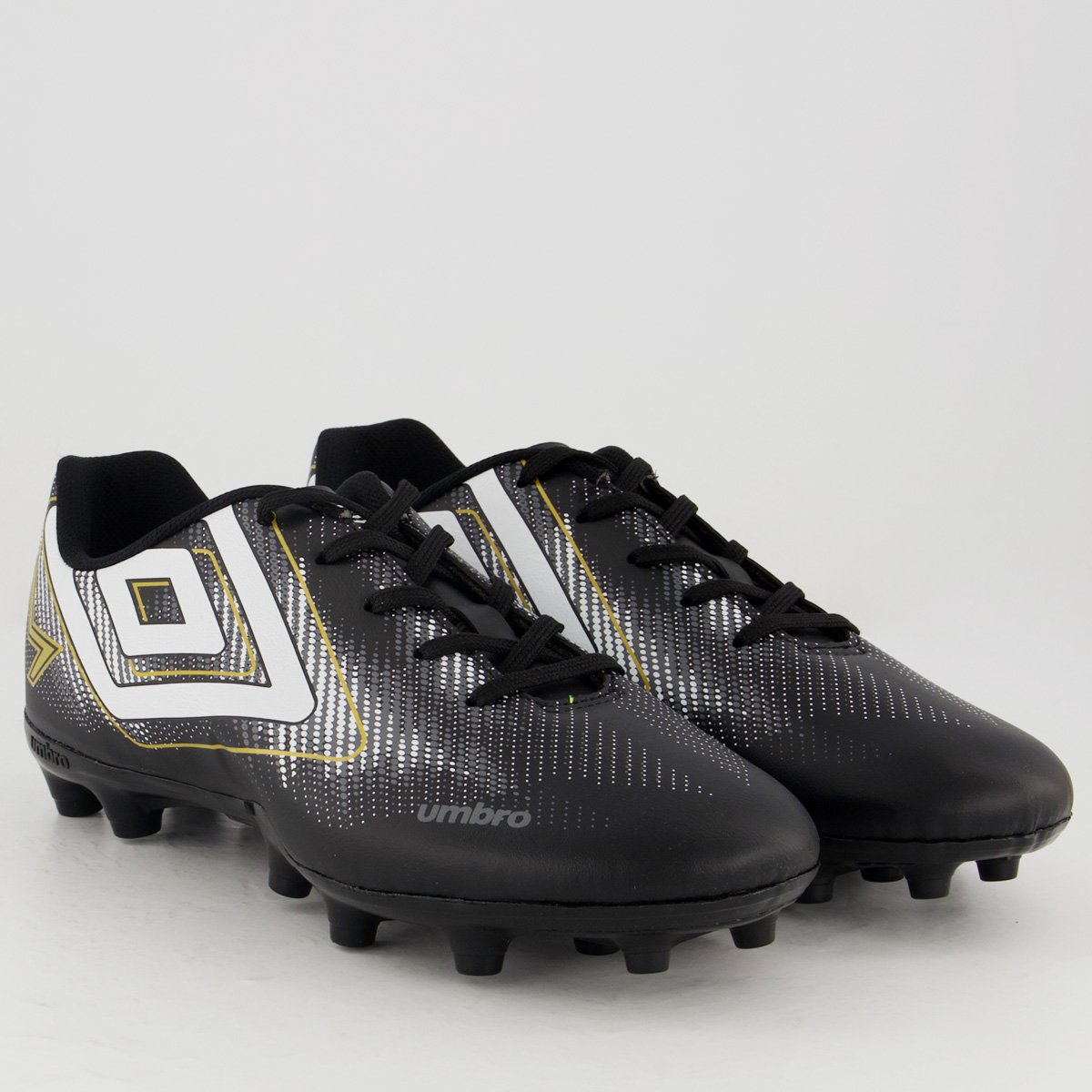 Chuteira Umbro Heatmap Campo Preta e Branca Preto/Branco 2