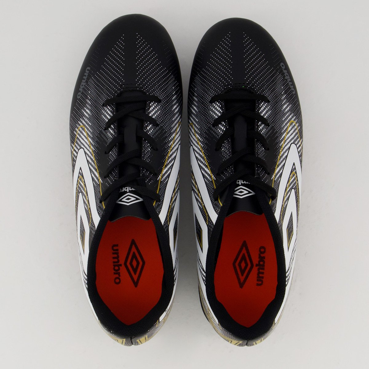 Chuteira Umbro Heatmap Campo Preta e Branca Preto/Branco 4