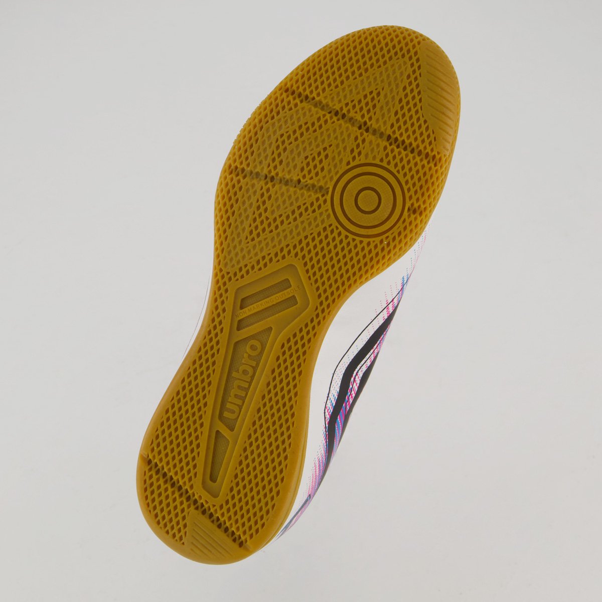 Chuteira Umbro Heatmap Futsal Juvenil Branca e Azul Branco/Azul 5