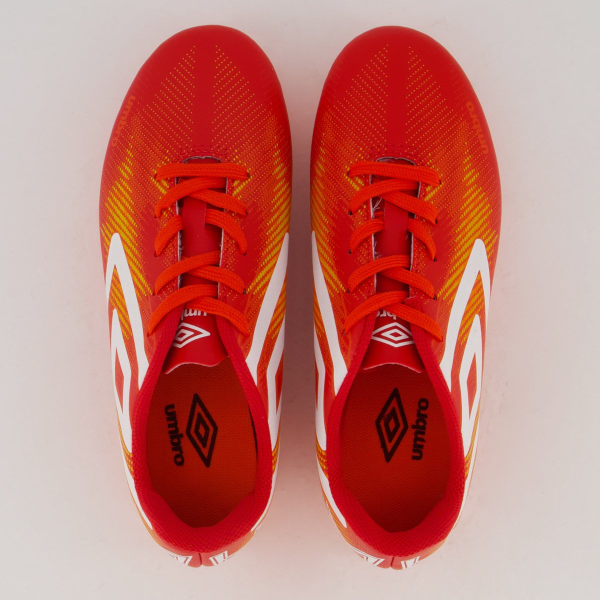 Chuteira Umbro Heatmap Campo Juvenil Vermelha e Laranja Vermelho/Laranja 4
