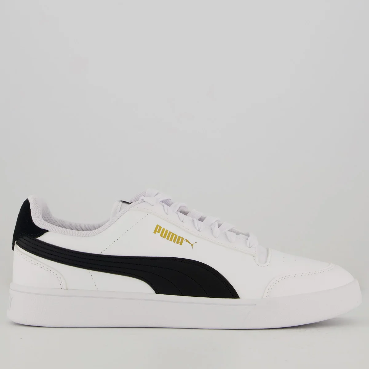 Tênis Puma Shuffle Branco e Preto Branco/Preto 1