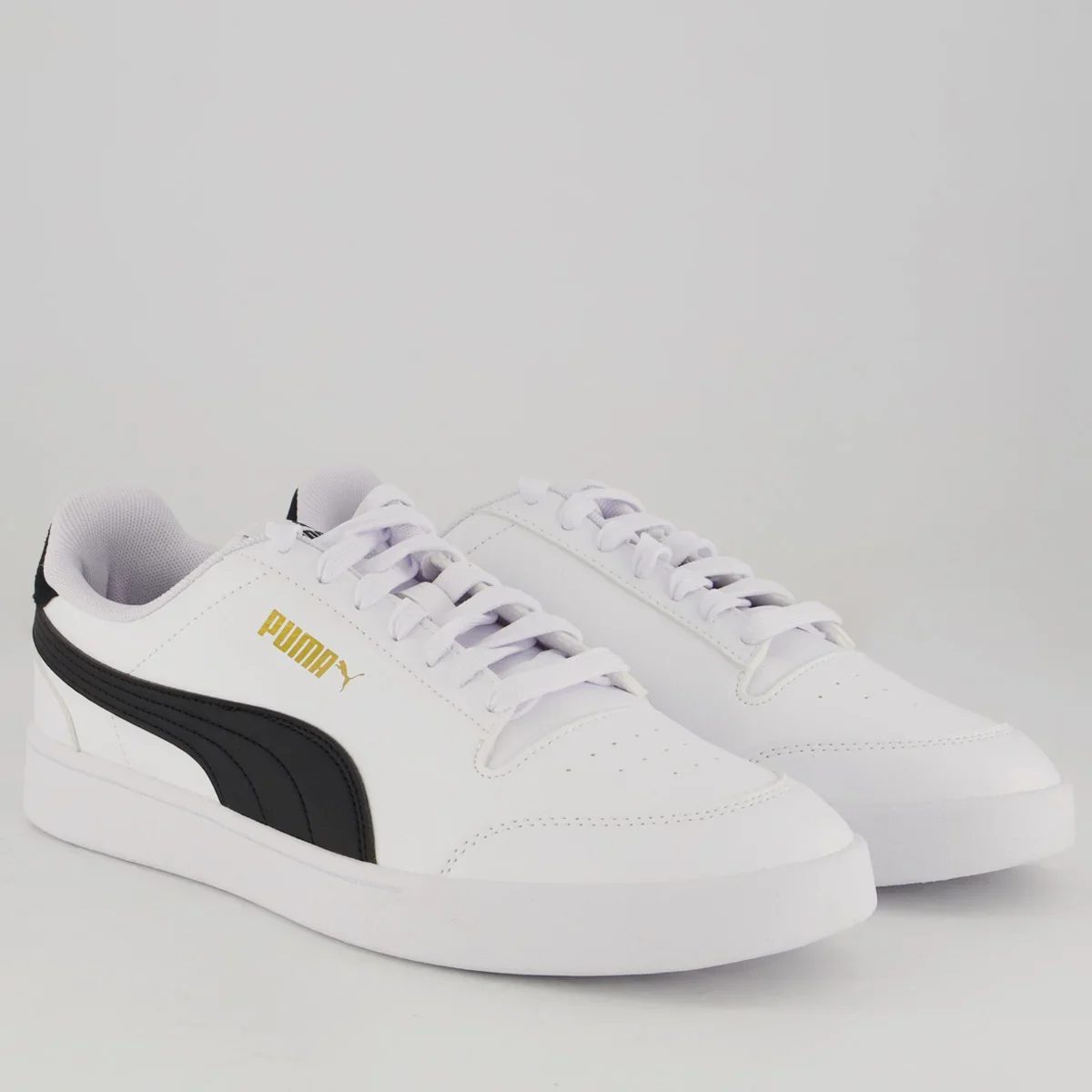 Tênis Puma Shuffle Branco e Preto Branco/Preto 2