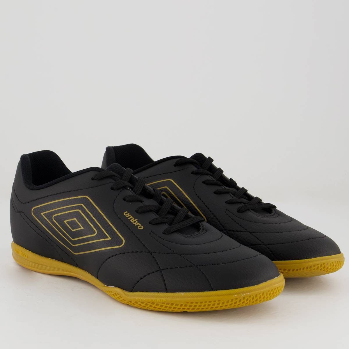 Chuteira Umbro Class Footballer Futsal Preta e Dourada Preto/Dourado 2