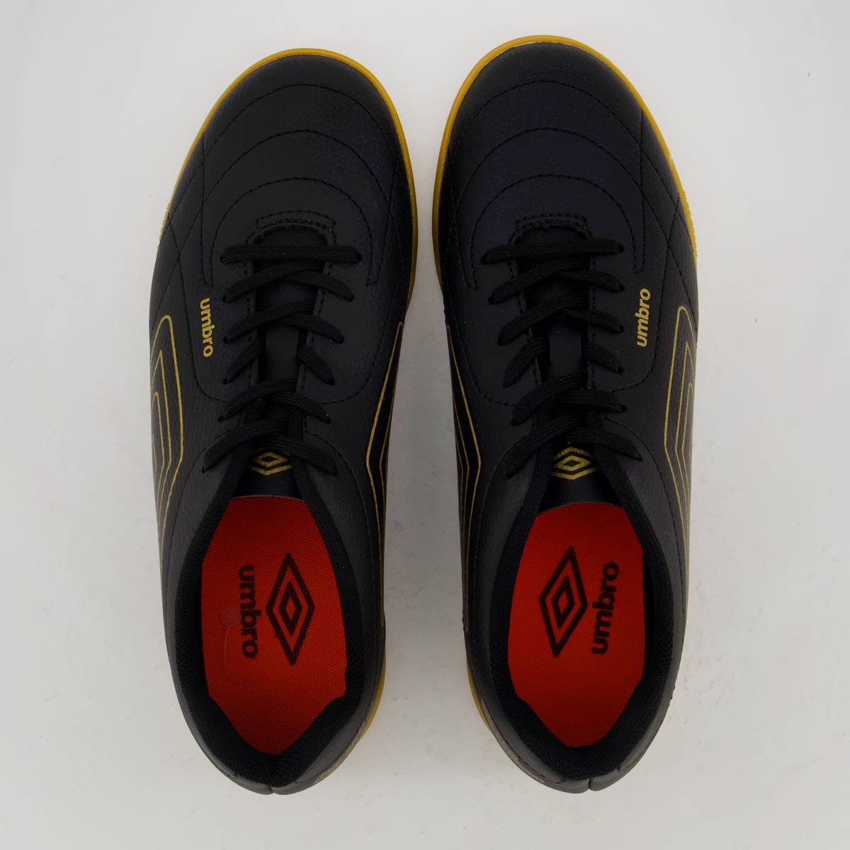 Chuteira Umbro Class Footballer Futsal Preta e Dourada Preto/Dourado 4