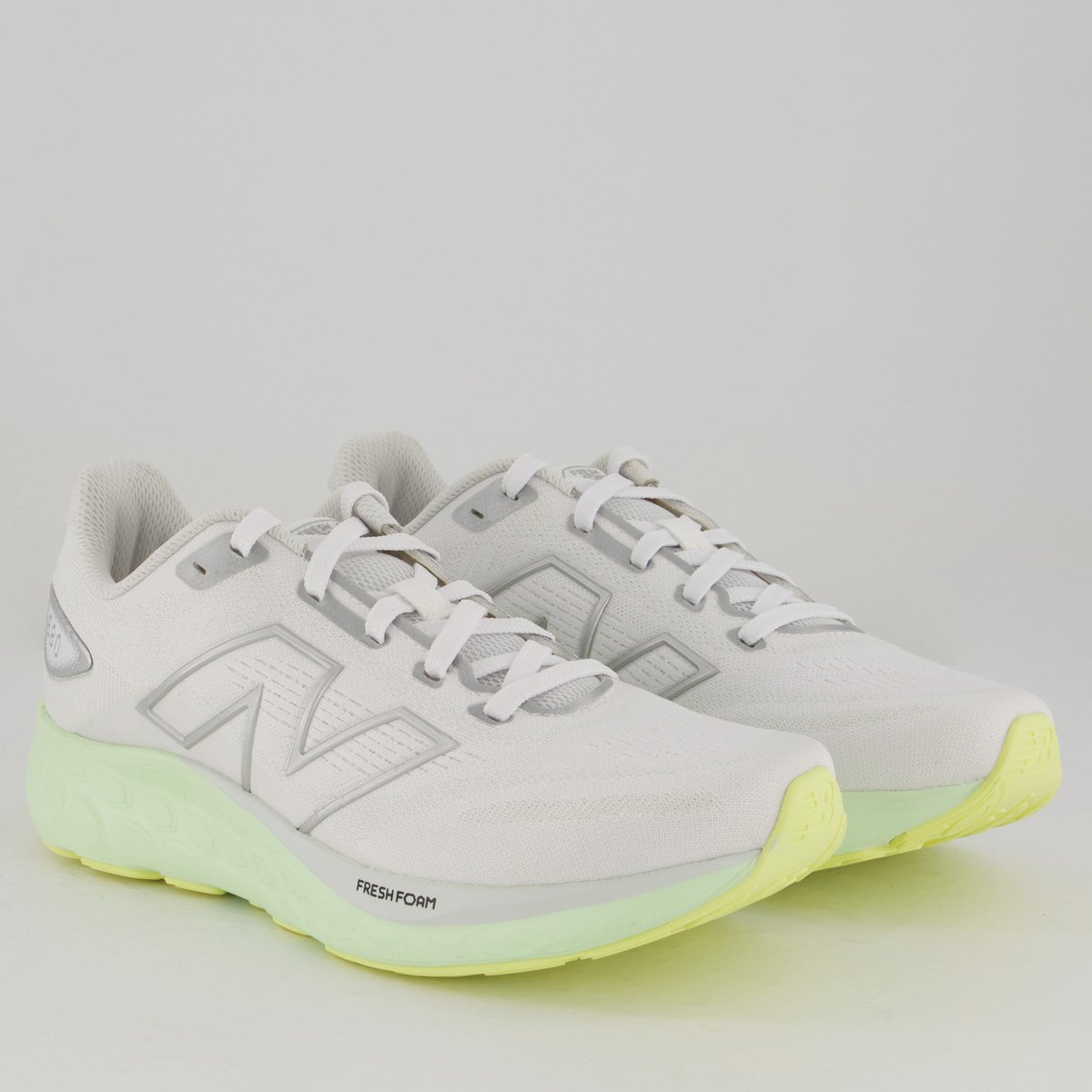 Tênis New Balance Fresh Foam 680 V8 Feminino Off White Branco 2