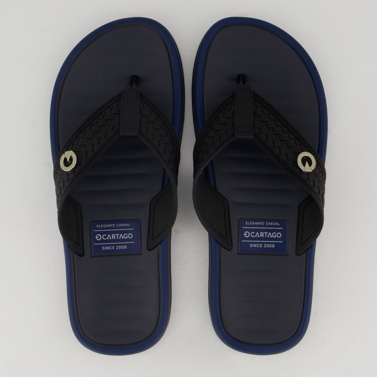 Chinelo Cartago Coimbra II Preto e Marinho Preto/Marinho 1