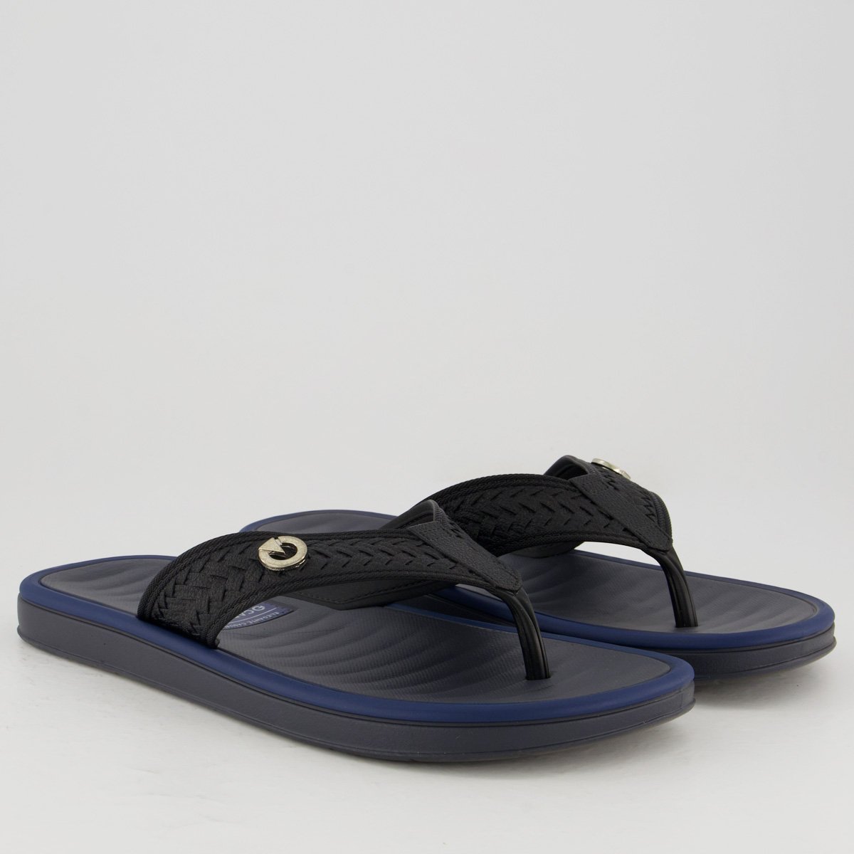 Chinelo Cartago Coimbra II Preto e Marinho Preto/Marinho 3