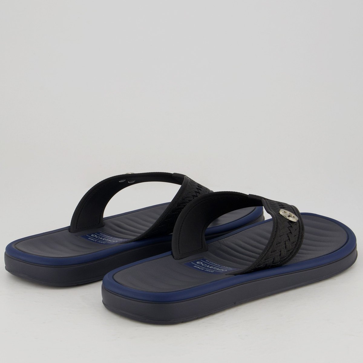 Chinelo Cartago Coimbra II Preto e Marinho Preto/Marinho 4