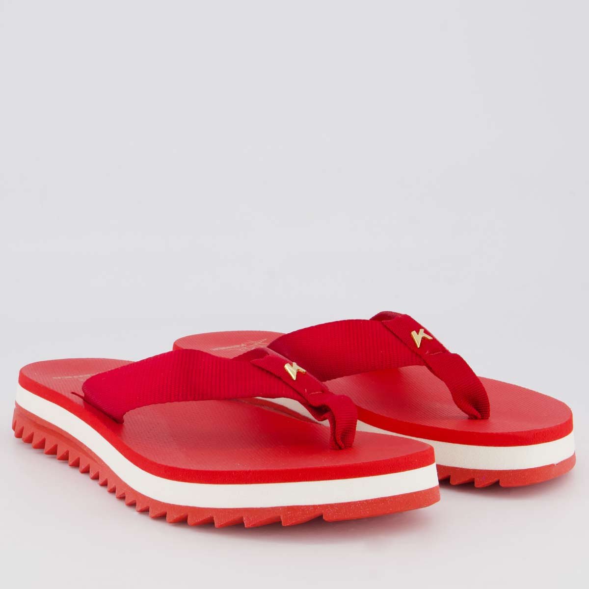 Chinelo Kenner Kyra Anitta Feminino Vermelho Vermelho 3