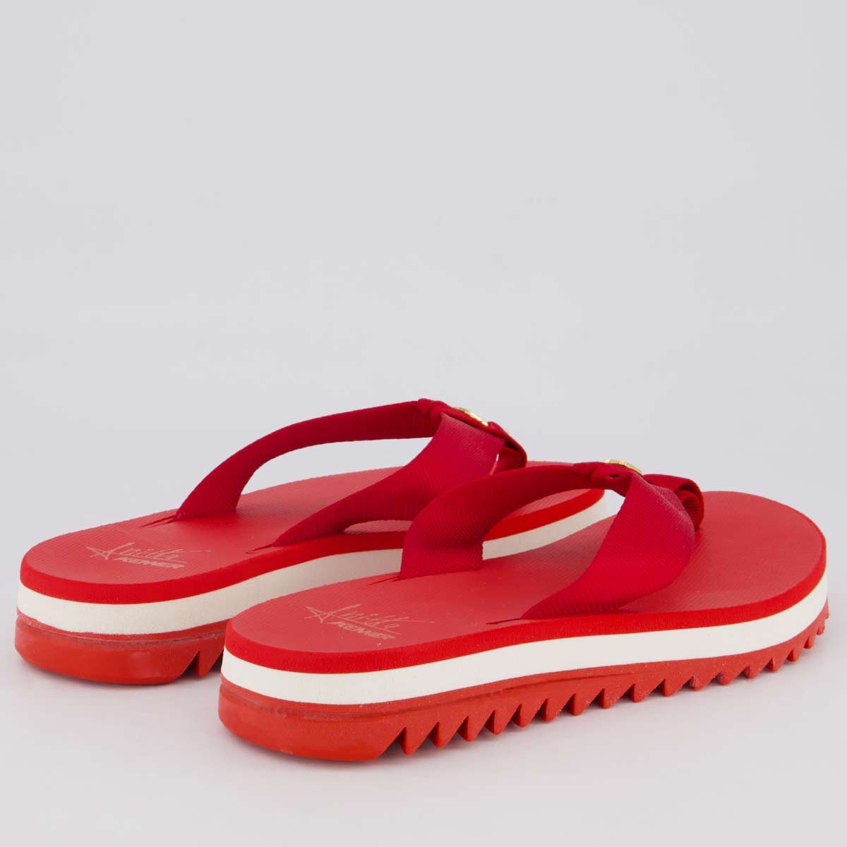 Chinelo Kenner Kyra Anitta Feminino Vermelho Vermelho 4