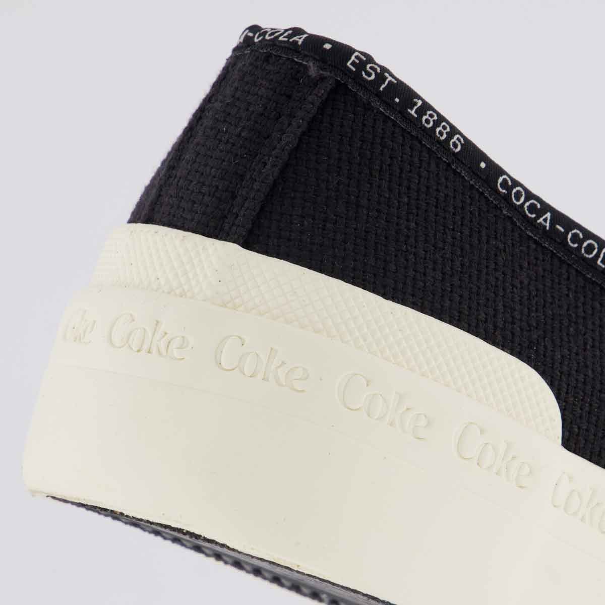 Tênis Coca Cola Pant Canvas Feminino Preto Preto 6
