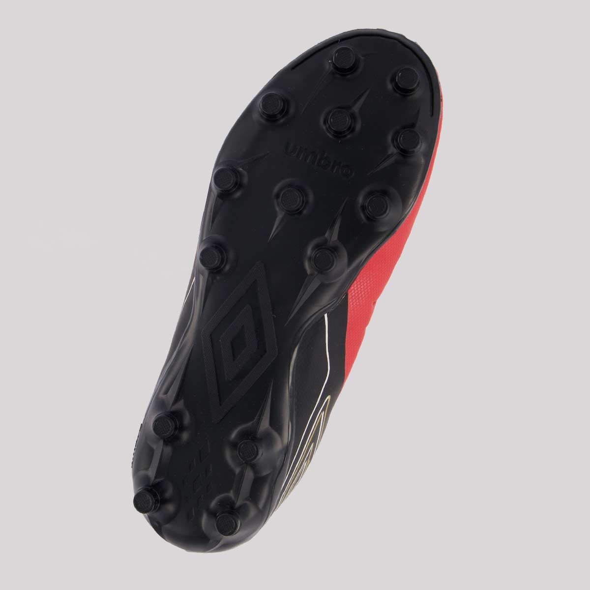 Chuteira Umbro Fifty Campo Juvenil Vermelha e Preta Vermelho/Preto 5