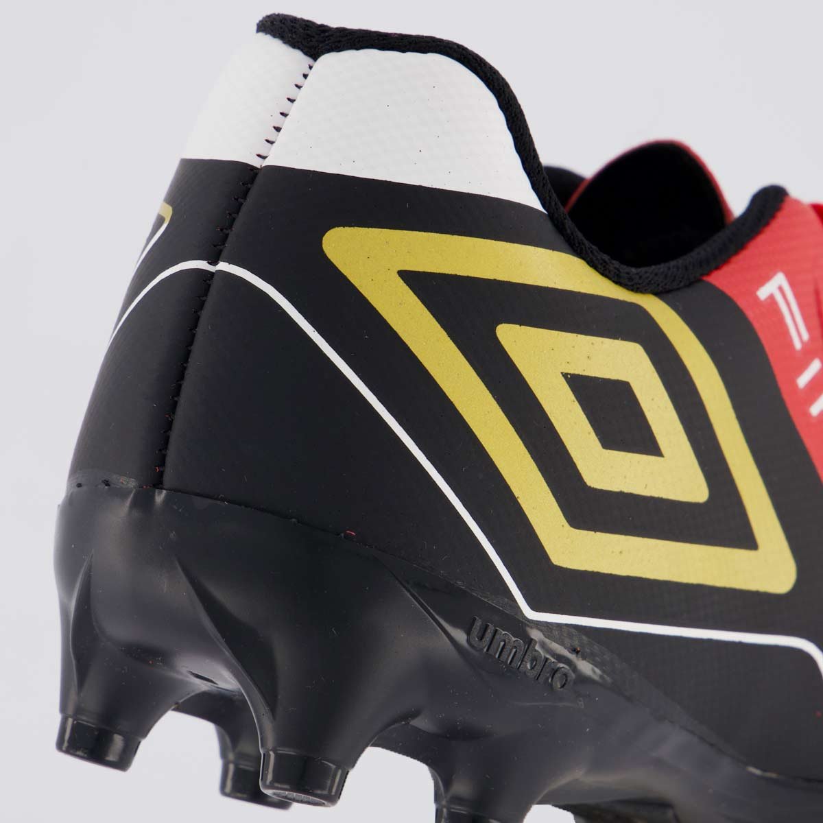 Chuteira Umbro Fifty Campo Juvenil Vermelha e Preta Vermelho/Preto 6