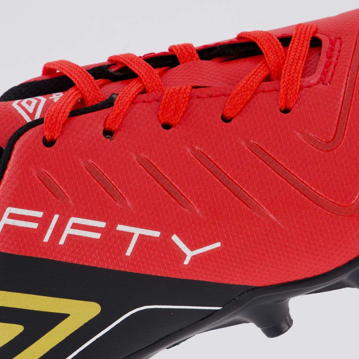 Chuteira Umbro Fifty Campo Juvenil Vermelha e Preta Vermelho/Preto 7