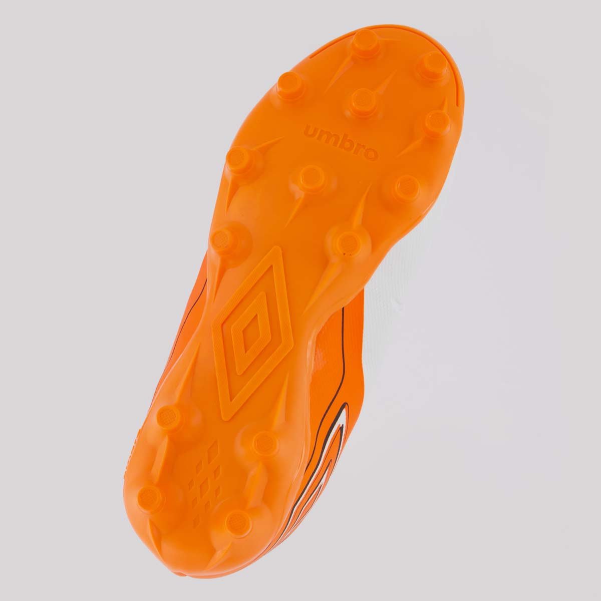 Chuteira Umbro Fifty VI Campo Juvenil Branca e Laranja Branco/Laranja 5