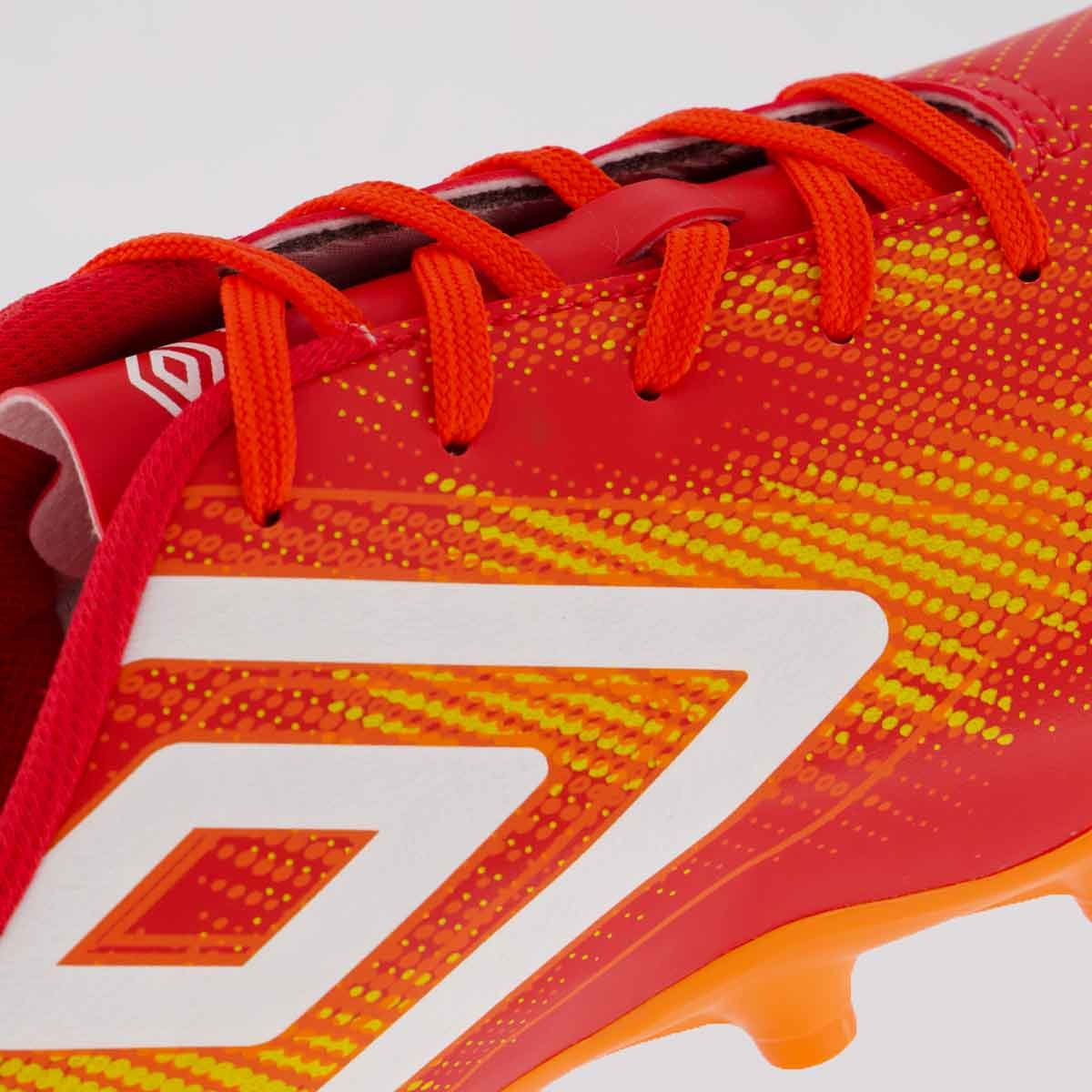 Chuteira Umbro Heatmap Campo Vermelha e Laranja Vermelho/Laranja 7