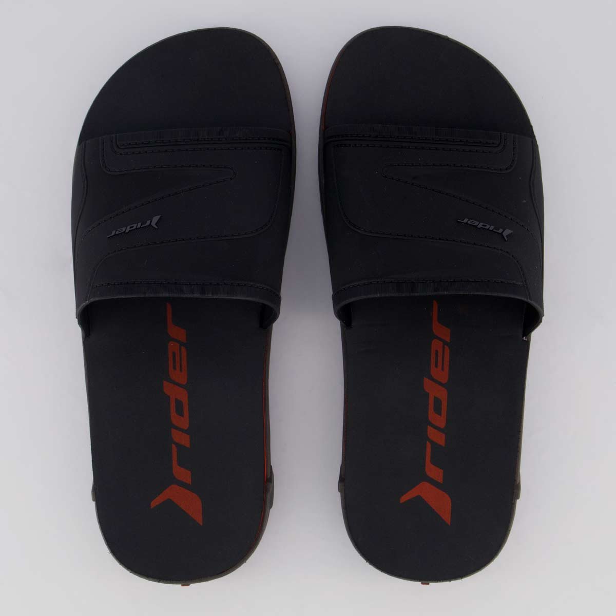 Chinelo Slide Rider Plus Preto Preto 1