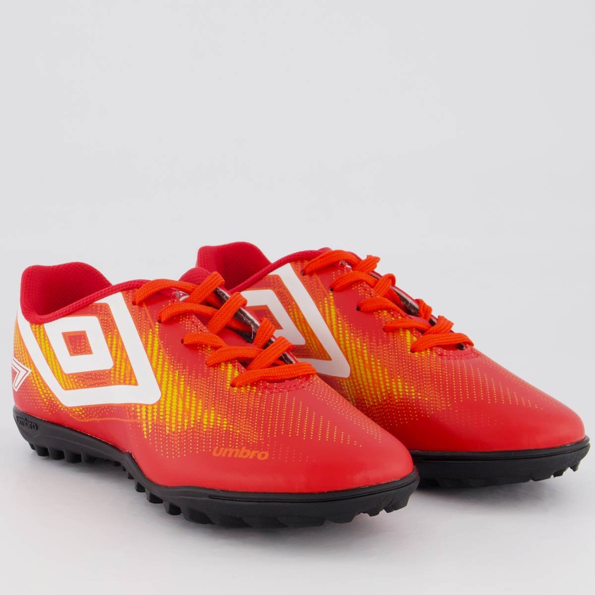 Chuteira Umbro Heatmap Society Juvenil Vermelha e Laranja Vermelho/Laranja 2
