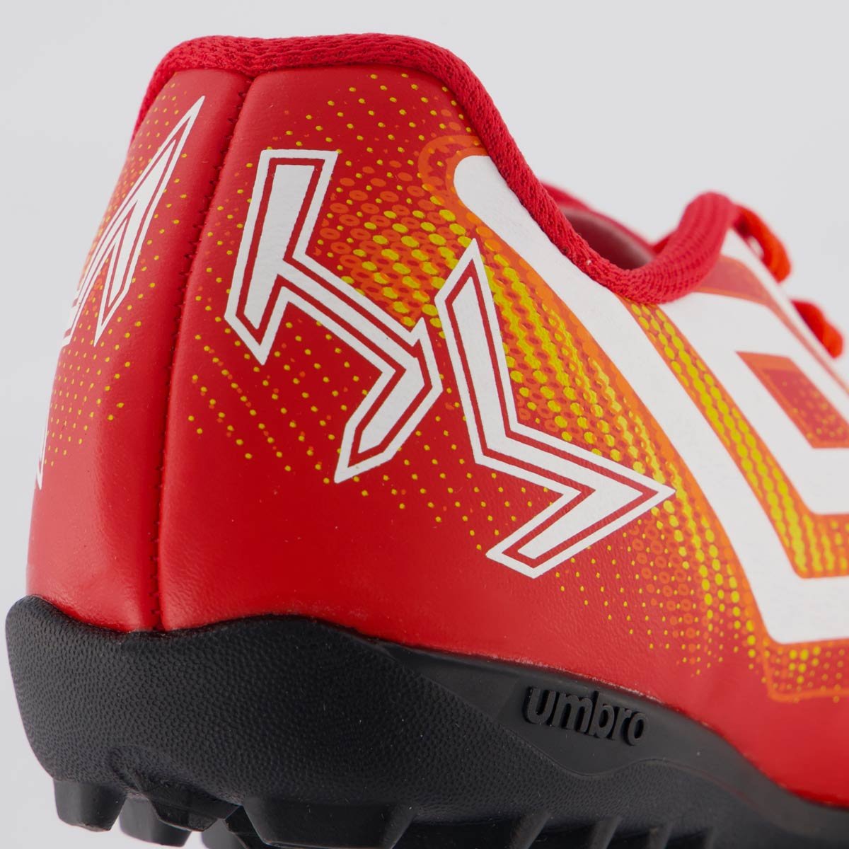 Chuteira Umbro Heatmap Society Juvenil Vermelha e Laranja Vermelho/Laranja 6