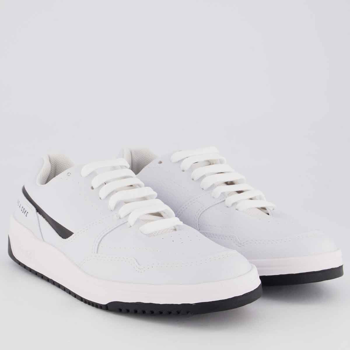 Tênis Coca Cola Banks Town Branco e Preto 2