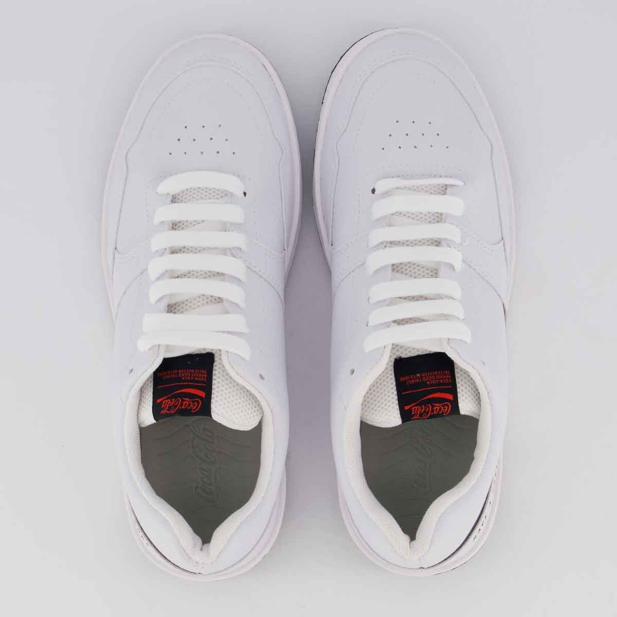 Tênis Coca Cola Banks Town Branco e Preto 4