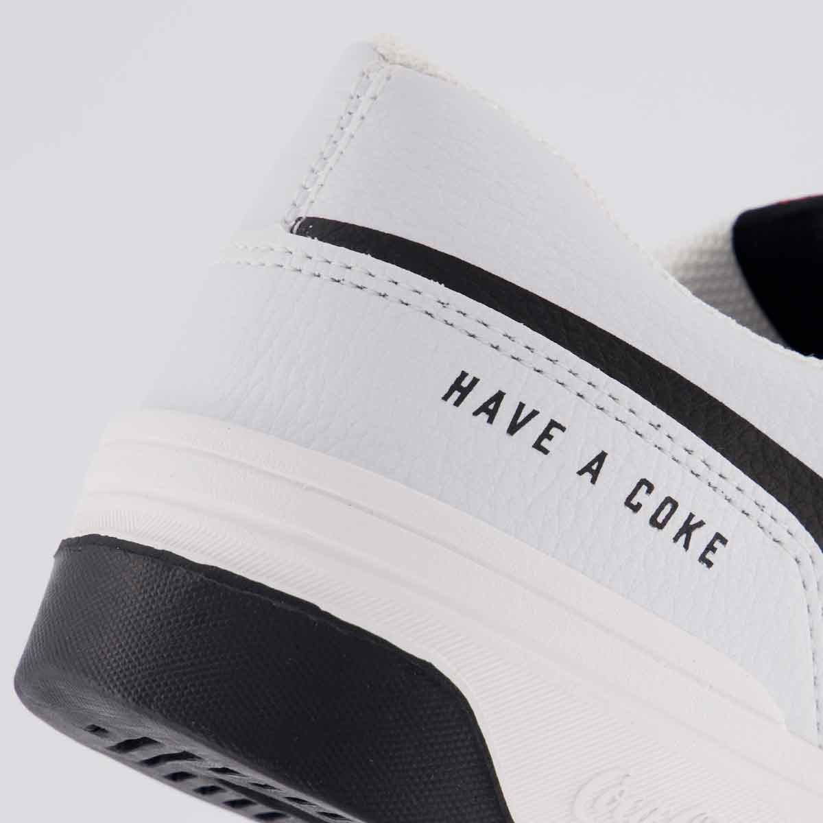 Tênis Coca Cola Banks Town Branco e Preto 6