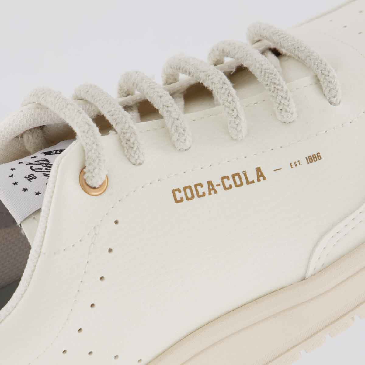 Tênis Coca Cola Charm Town Feminino Branco Branco/Rosa 7