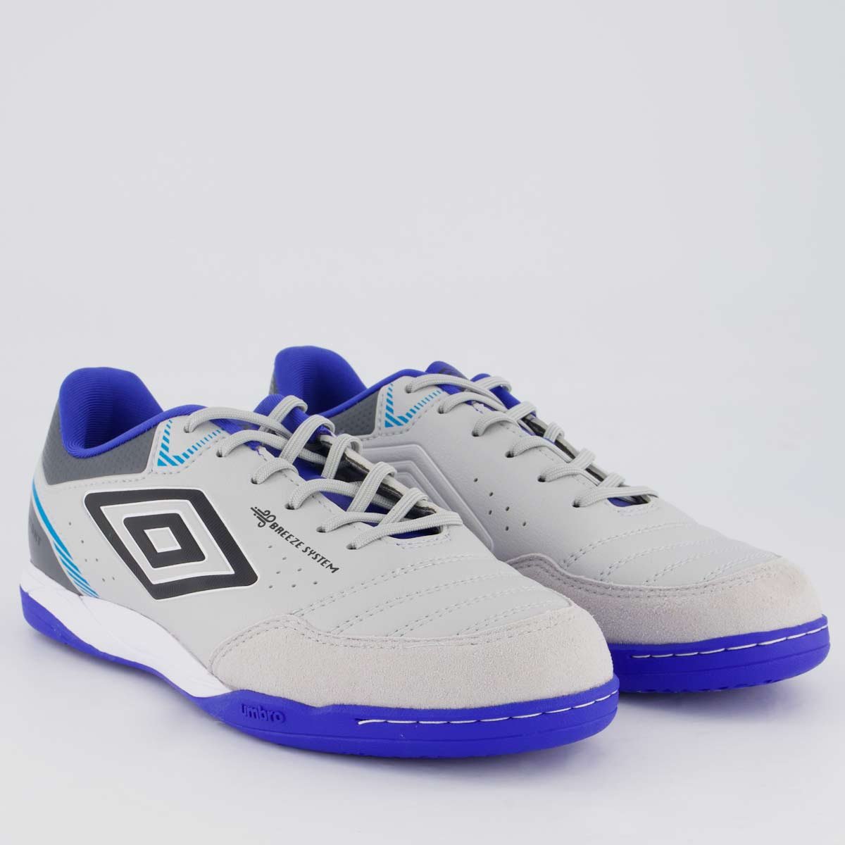 Chuteira Umbro X-Comfort Futsal Cinza e Royal Cinza/Royal 2