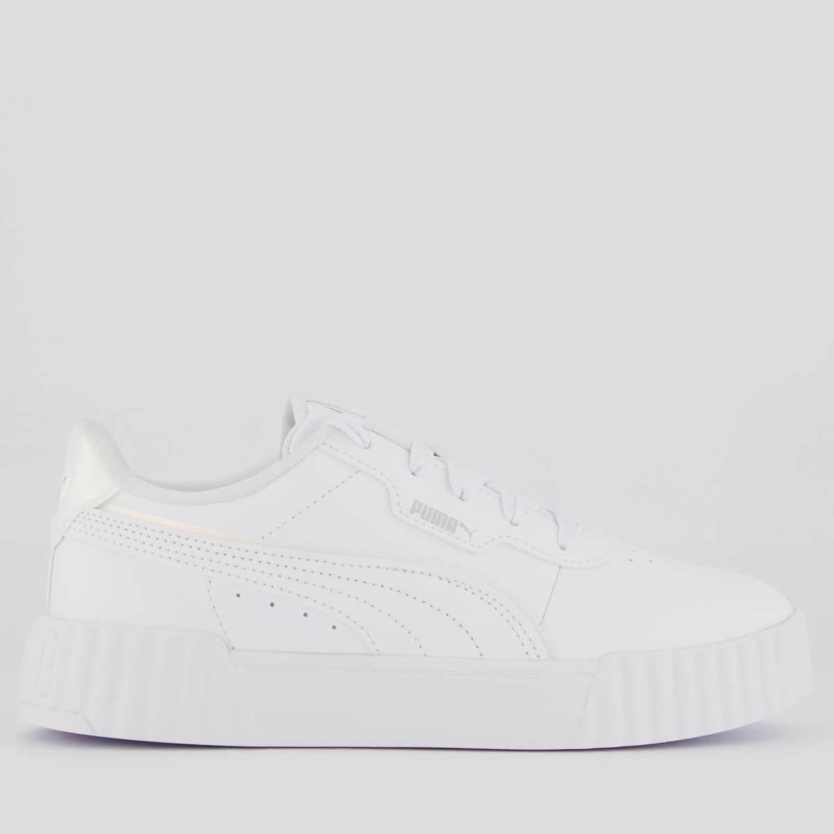 Tênis Puma Carina 3.0 Holo 2.0 PS Infantil Branco