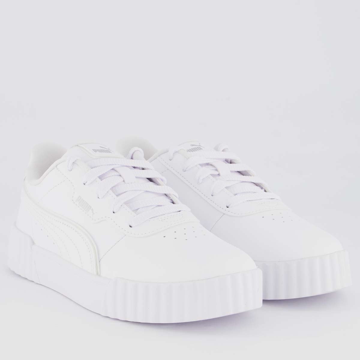Tênis Puma Carina 3.0 Holo 2.0 PS Infantil Branco Branco 2